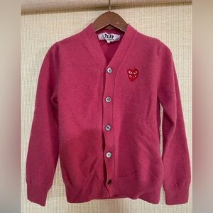 Comme des Garcons Kids Pink Cardigan
